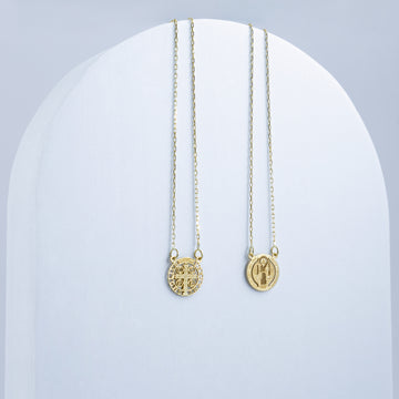 Escapulário São Bento ouro 18k